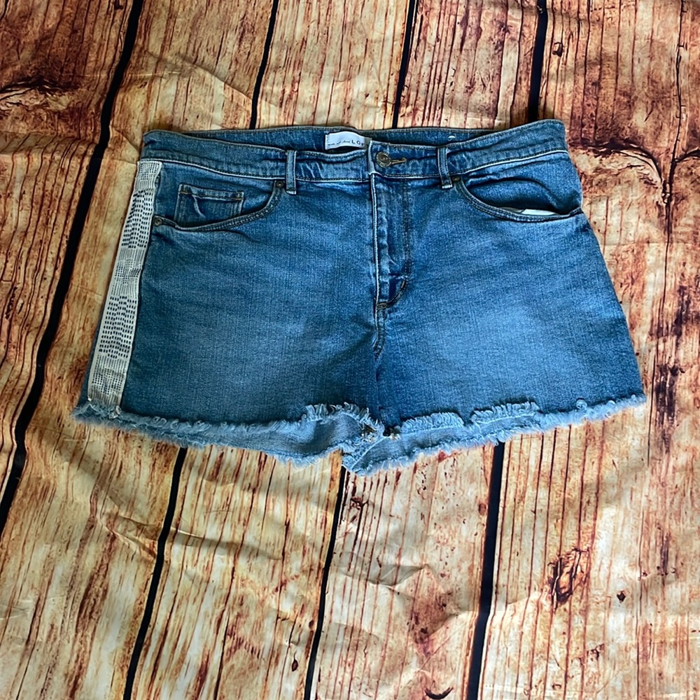 Loft Jean shorts with stripe